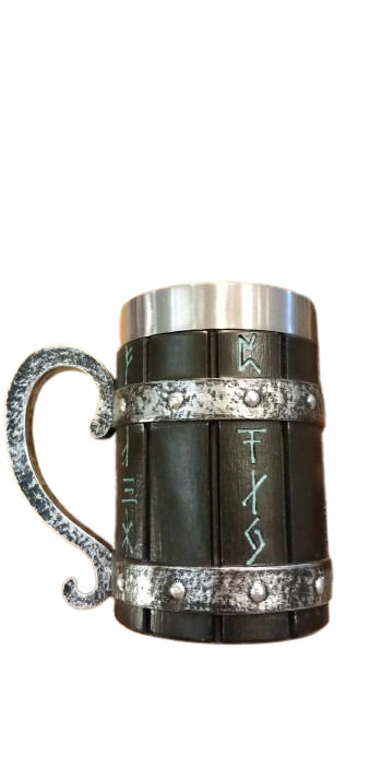 Wooden Mug with Metal Interior Wooden Mug with Metal Interior